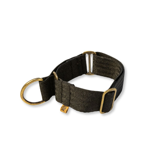 Recycled Martingale collar for sighthounds | Black | PurePaw